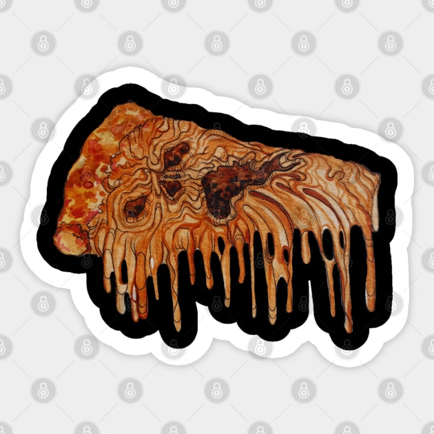 Necronomicon Pizza Sticker by JJacobs